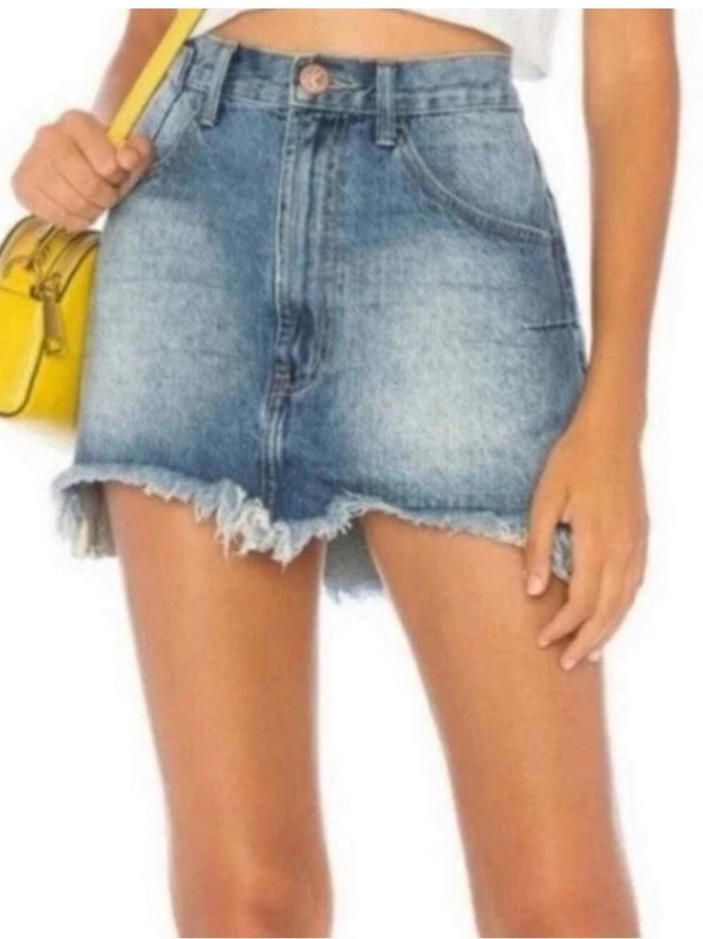 One x One Teaspoon Vanguard Mid-Waist Relaxed Fit Denim Skirt – Size 27 Like New